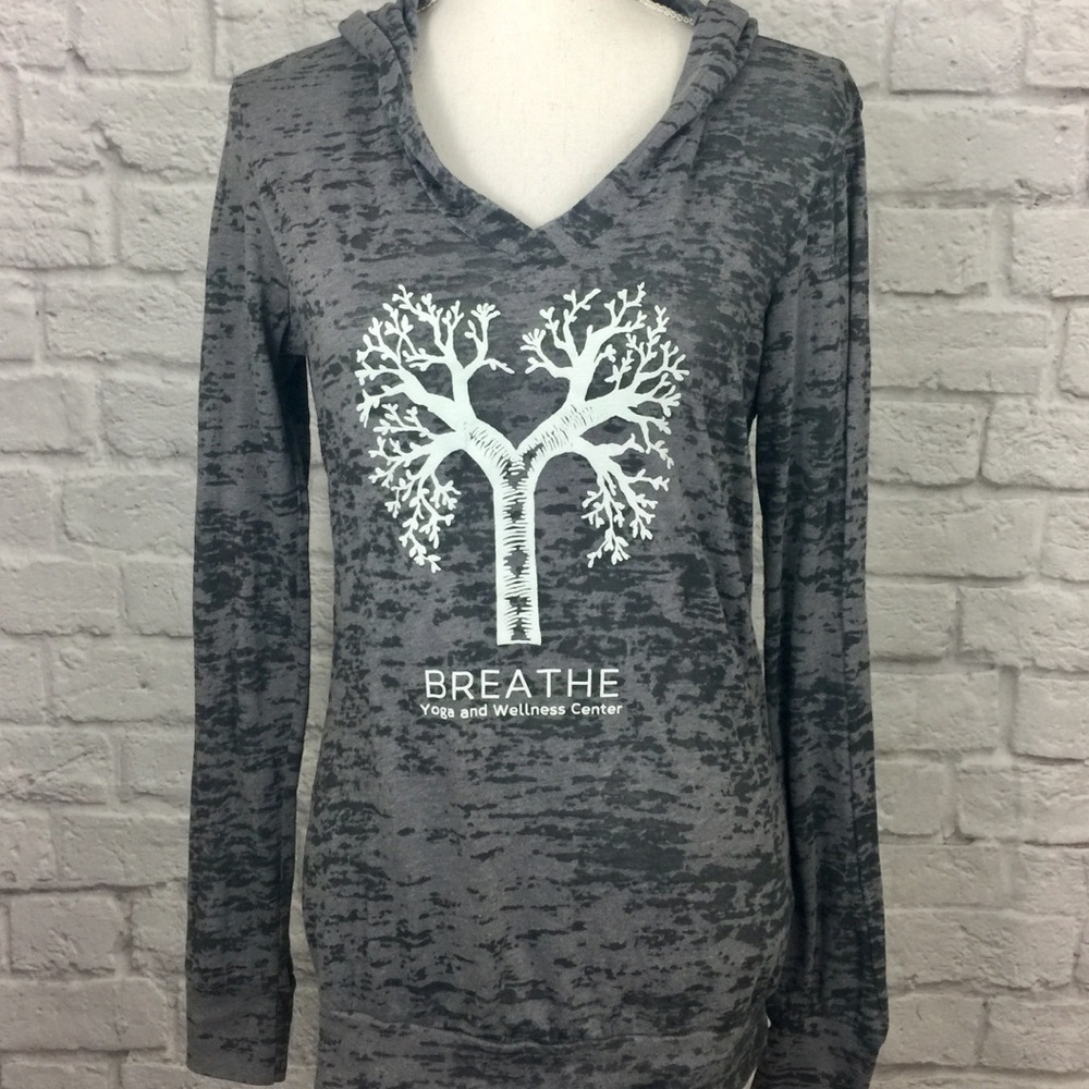 Next Level Yoga Pullover Hoodie, Gray, Women’s M